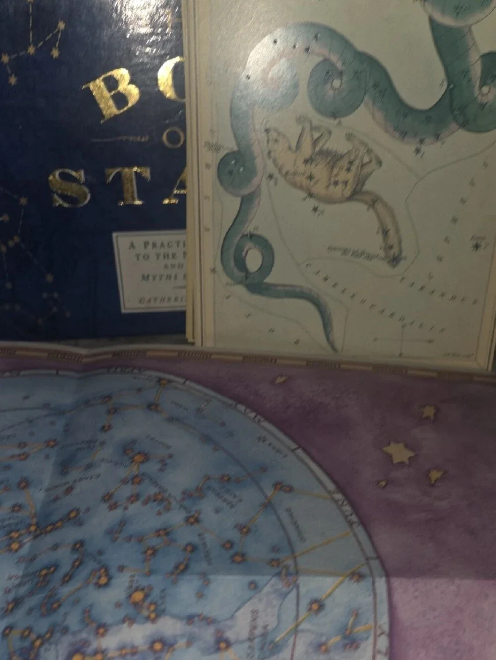 The Box of Stars Decorative Book — Navy with Gold Foil